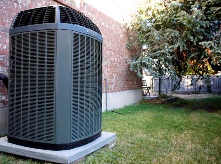 air conditioning system outside of home